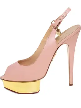 Charlotte Olympia: Розовые босоножки 