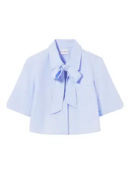 Claudie Pierlot: Рубашка с рукавами-фонариками 