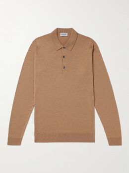 John Smedley: Бежевая рубашка 