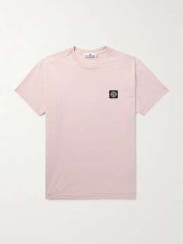 Stone Island: Розовая футболка 