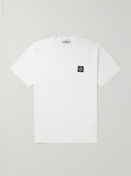 Stone Island: Белая футболка 