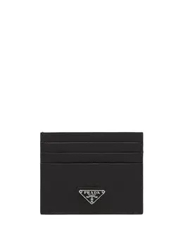 Prada: Чёрный картхолдер 
