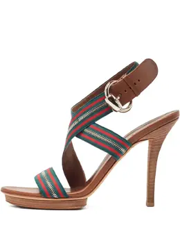 Gucci Pre-Owned: Коричневые сандалии 