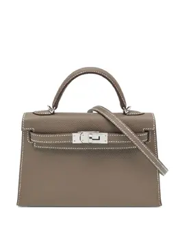 Hermès Pre-Owned: Серебристая сумка 