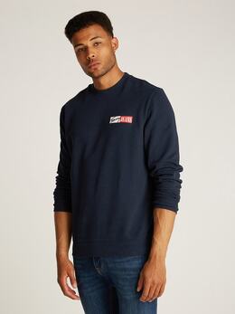 Tommy Jeans: Тёмная толстовка 