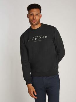 Tommy Hilfiger: Чёрная толстовка 