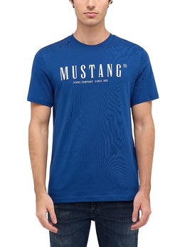 Mustang: Синяя футболка 