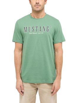 Mustang: Зелёная футболка 