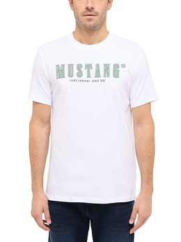 Mustang: Белая футболка 