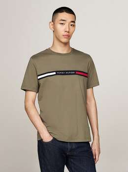 Tommy Hilfiger: Футболка цвета хаки 