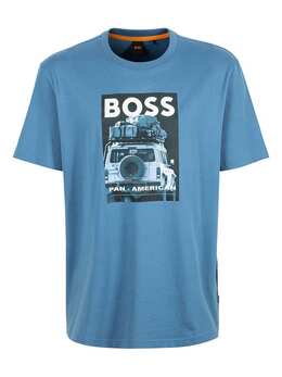 BOSS Orange: Синяя футболка 