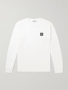 Stone Island: Белая футболка 