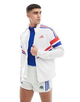 adidas Performance: Белая куртка 
