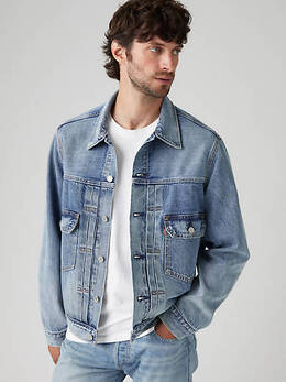 Levi's: Голубая куртка  Trucker