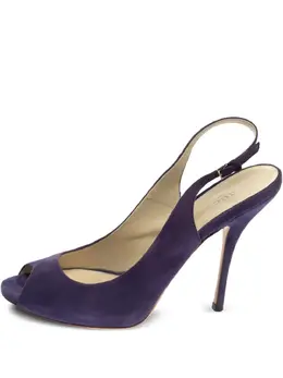 Gucci Pre-Owned: Фиолетовые босоножки 