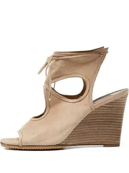 Aquazzura: Бежевые сандалии 
