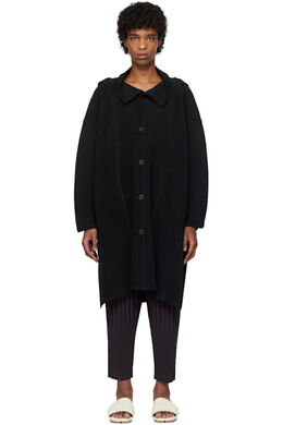 Homme Plissé Issey Miyake: Чёрная куртка 