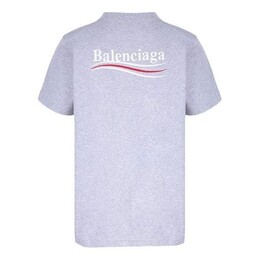 Balenciaga: Серая футболка  Political Campaign