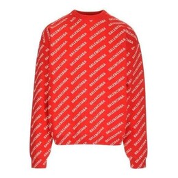 Balenciaga: Красный свитер 