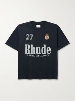 Rhude: Футболка с принтом 