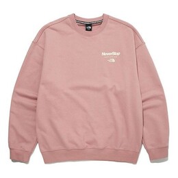 The North Face: Розовый свитер  Logo