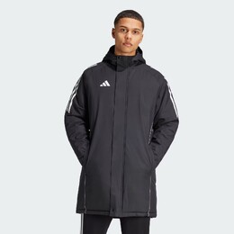 Adidas: Чёрный пуховик 
