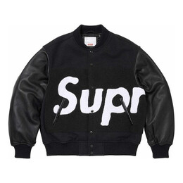 Supreme: Чёрная куртка  Big Logo