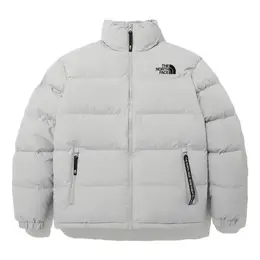 The North Face: Серая куртка  Logo
