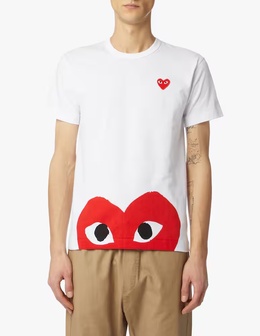 Comme Des Garçons Play: Футболка с принтом 