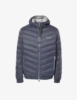Armani Exchange: Пуховик с капюшоном 