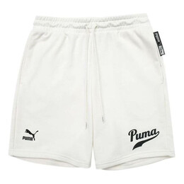 PUMA: Белые шорты  Essentials