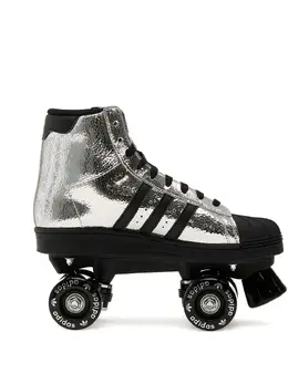 adidas: Серебристые кроссовки  Superstar