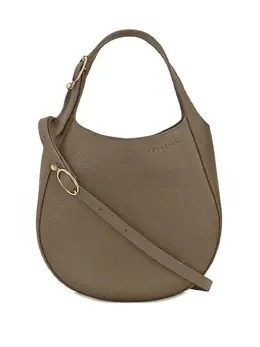 Longchamp: Зелёная сумка  Le Foulonné