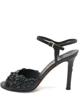 CHANEL Pre-Owned: Чёрные сандалии 