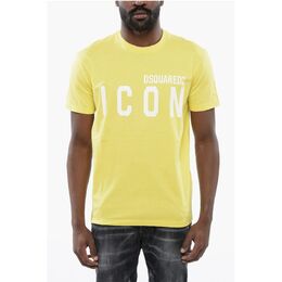 Dsquared2: Жёлтая футболка  Icon