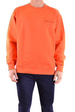 Moschino: Оранжевая толстовка 