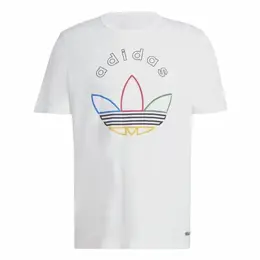 Adidas: Белая футболка  Originals