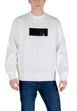 Armani Exchange: Белая толстовка 