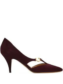 Ferragamo: Бордовые туфли 