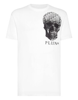 Philipp Plein: Белая футболка  Skull