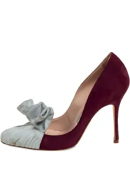 Manolo Blahnik: Бордовые туфли 