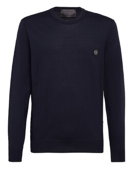 Philipp Plein: Тёмный свитер  Iconic Plein