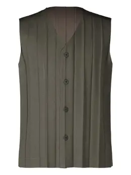 Homme Plissé Issey Miyake: Тёмный жилет 
