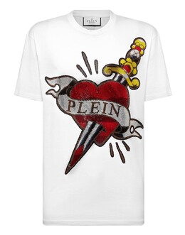 Philipp Plein: Белая футболка  Love