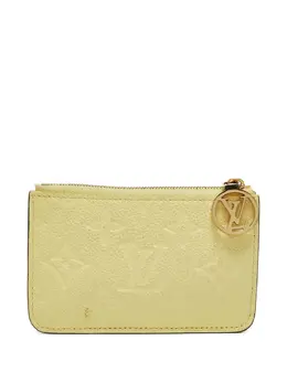 Louis Vuitton Pre-Owned: Жёлтый картхолдер 