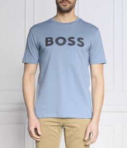 BOSS Orange: Синяя футболка 