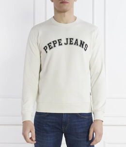 Pepe Jeans London: Белая толстовка 