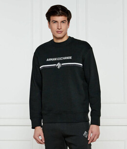 Armani Exchange: Зелёная толстовка 