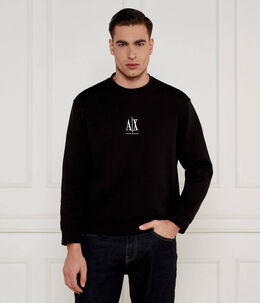Armani Exchange: Чёрная толстовка 