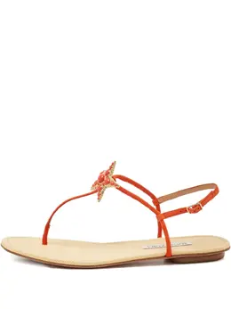 Aquazzura: Оранжевые сандалии 